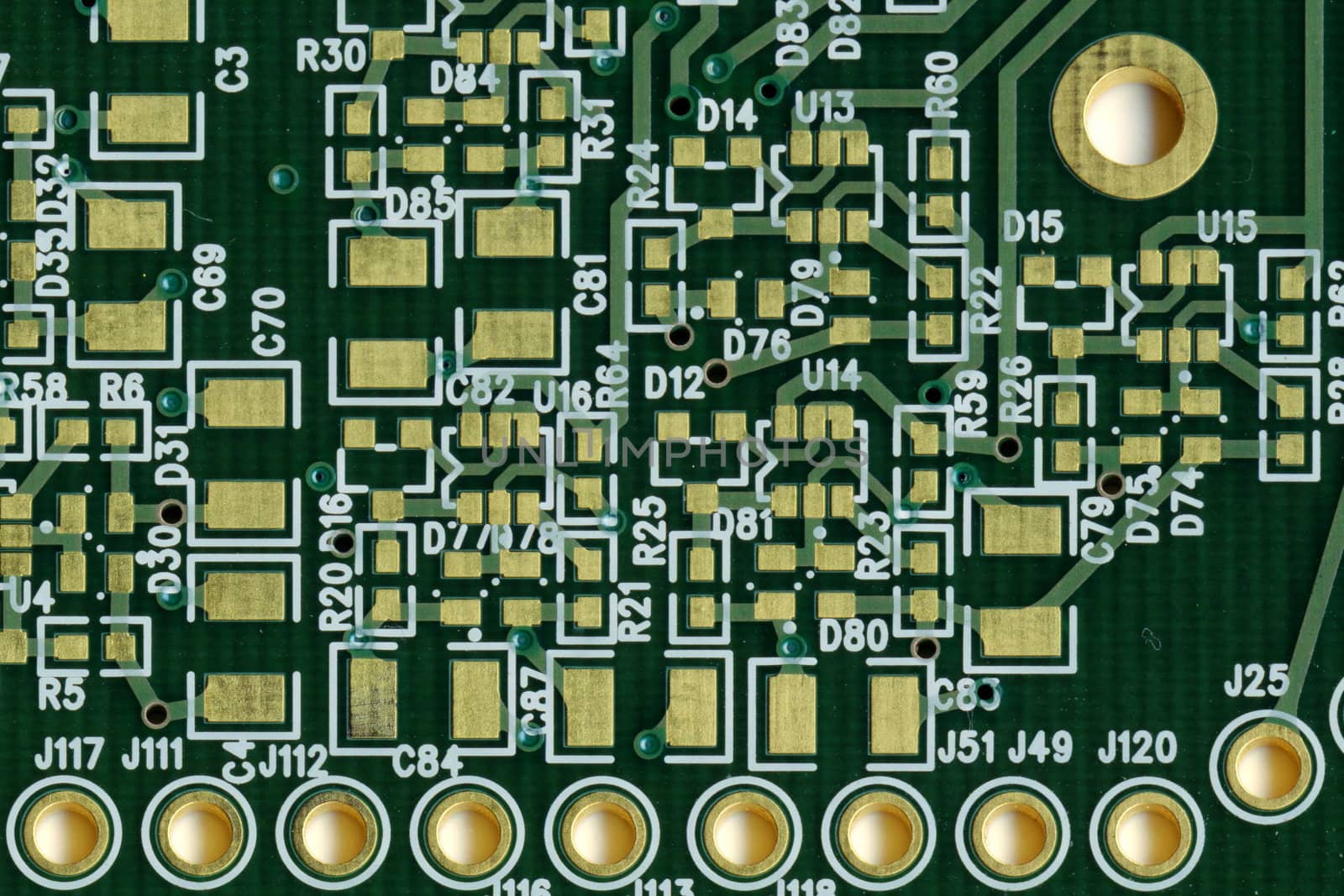 Printed circuit board fragment by Vitamin