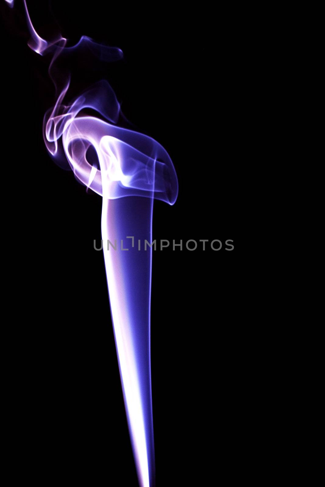 purple abstract and fragile smoke on black background