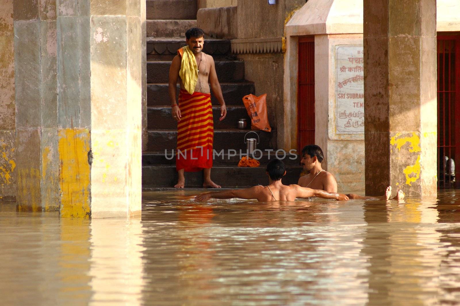 Hindu holy place - River Varanasi - India