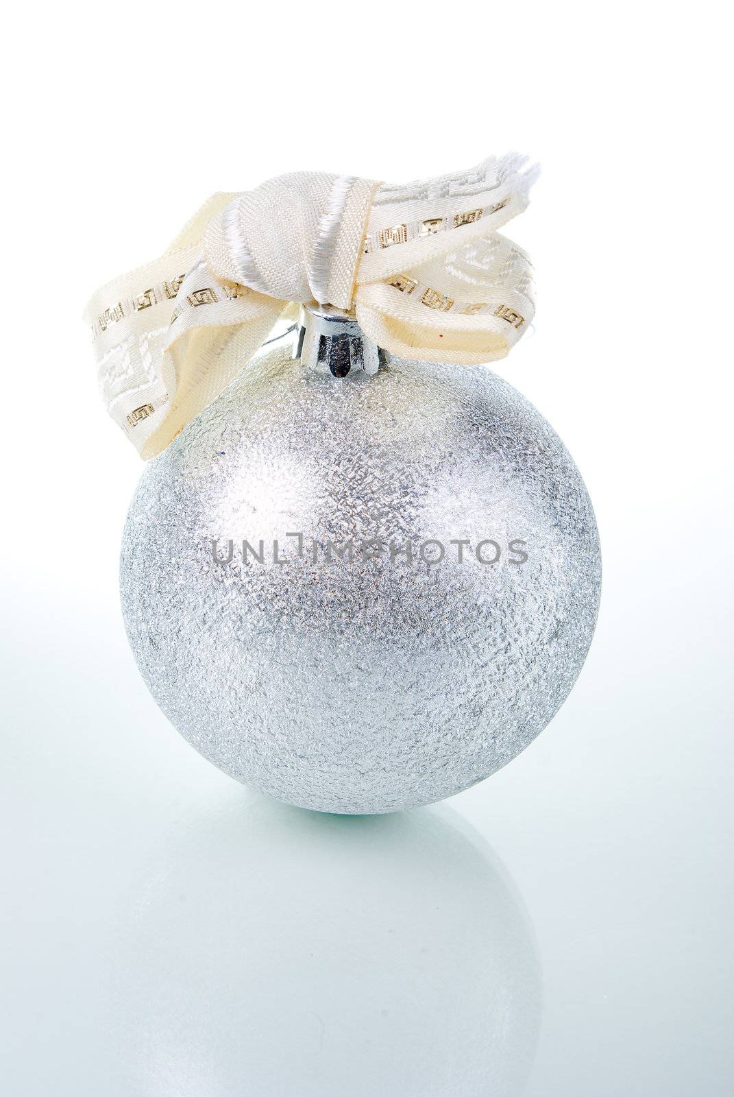 christmas tree decoration on white background