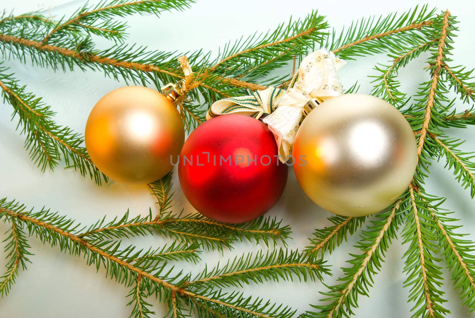 christmas tree decoration on white background