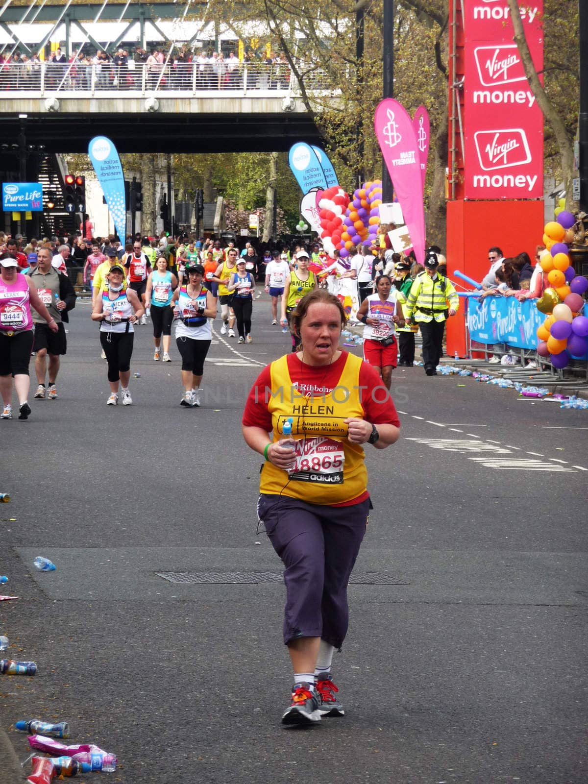 LONDON - APRIL 25: Runners at the 2010 London Marathon April 25th, 2010 in London, England 