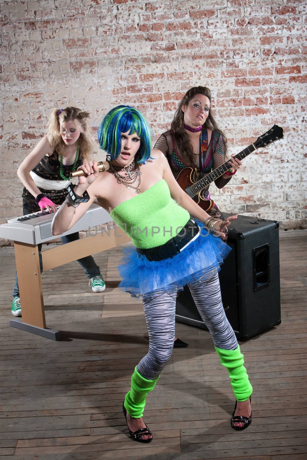 Female punk rock band by Creatista