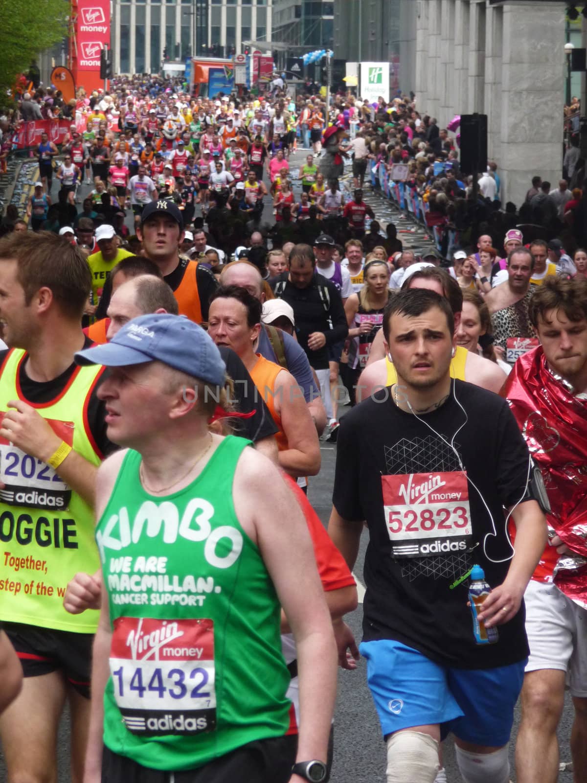 LONDON - APRIL 25: Runners at the 2010 London Marathon April 25th, 2010 in London, England 