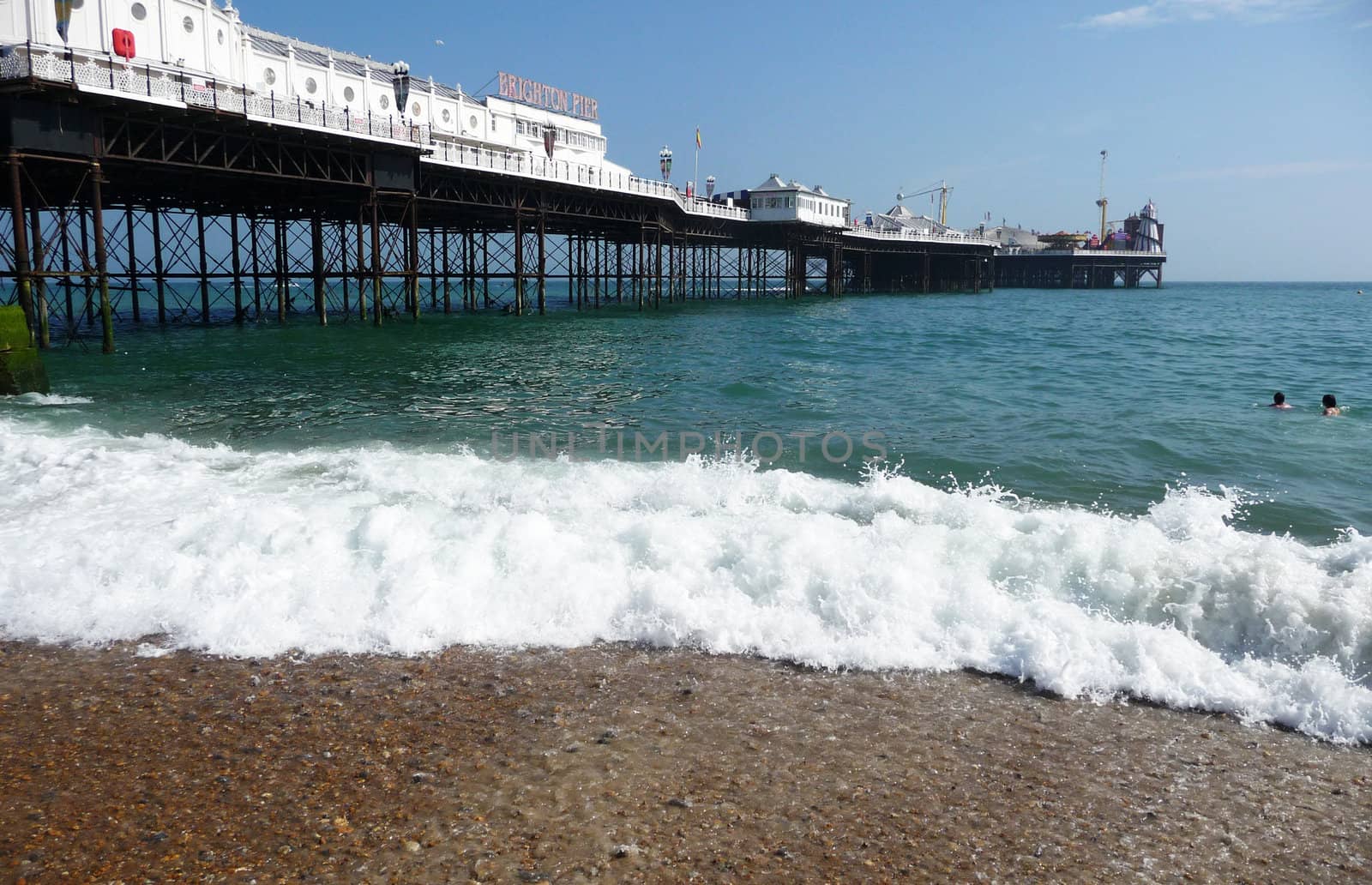 A view of Brighton Pier in Brighton. 