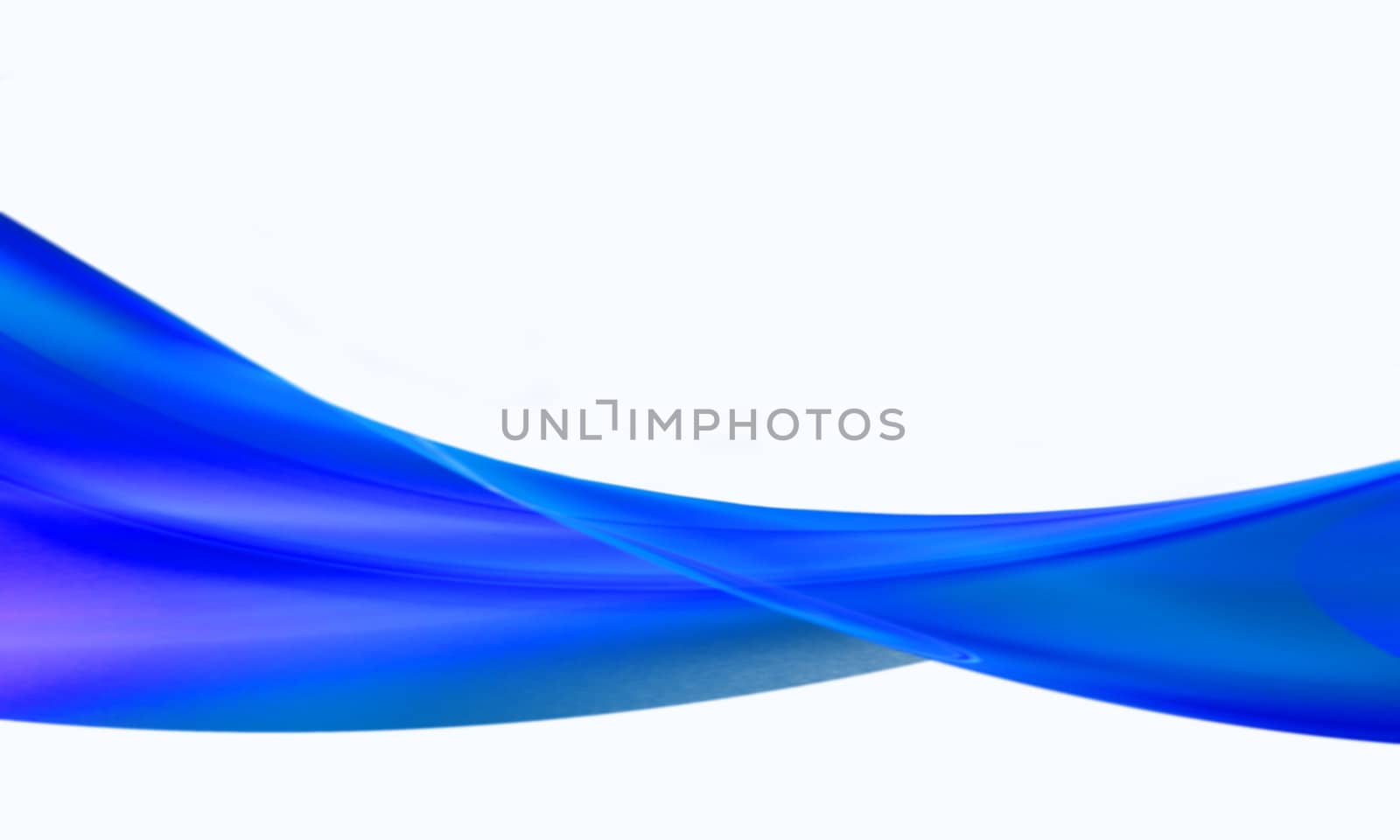 Blue wave fractal isolated on a white background.