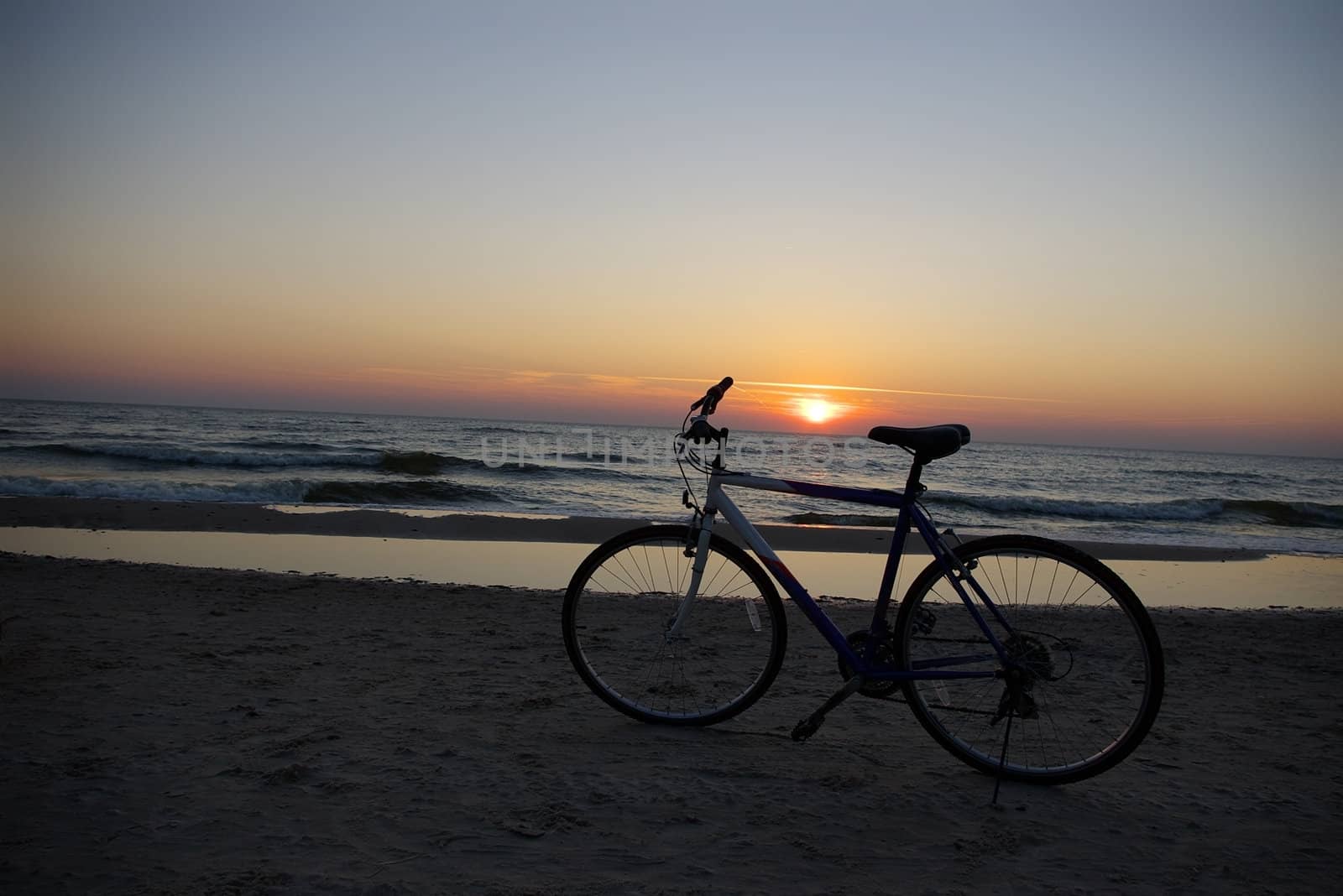 bicycle and sunset
