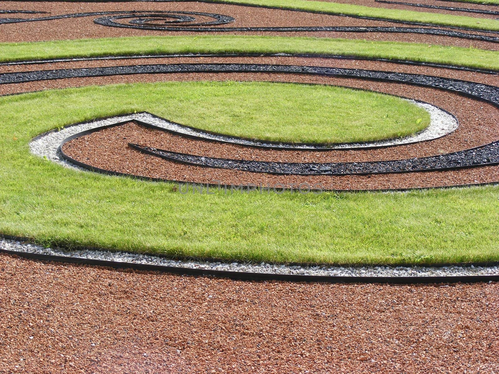 Close up of a garden design
