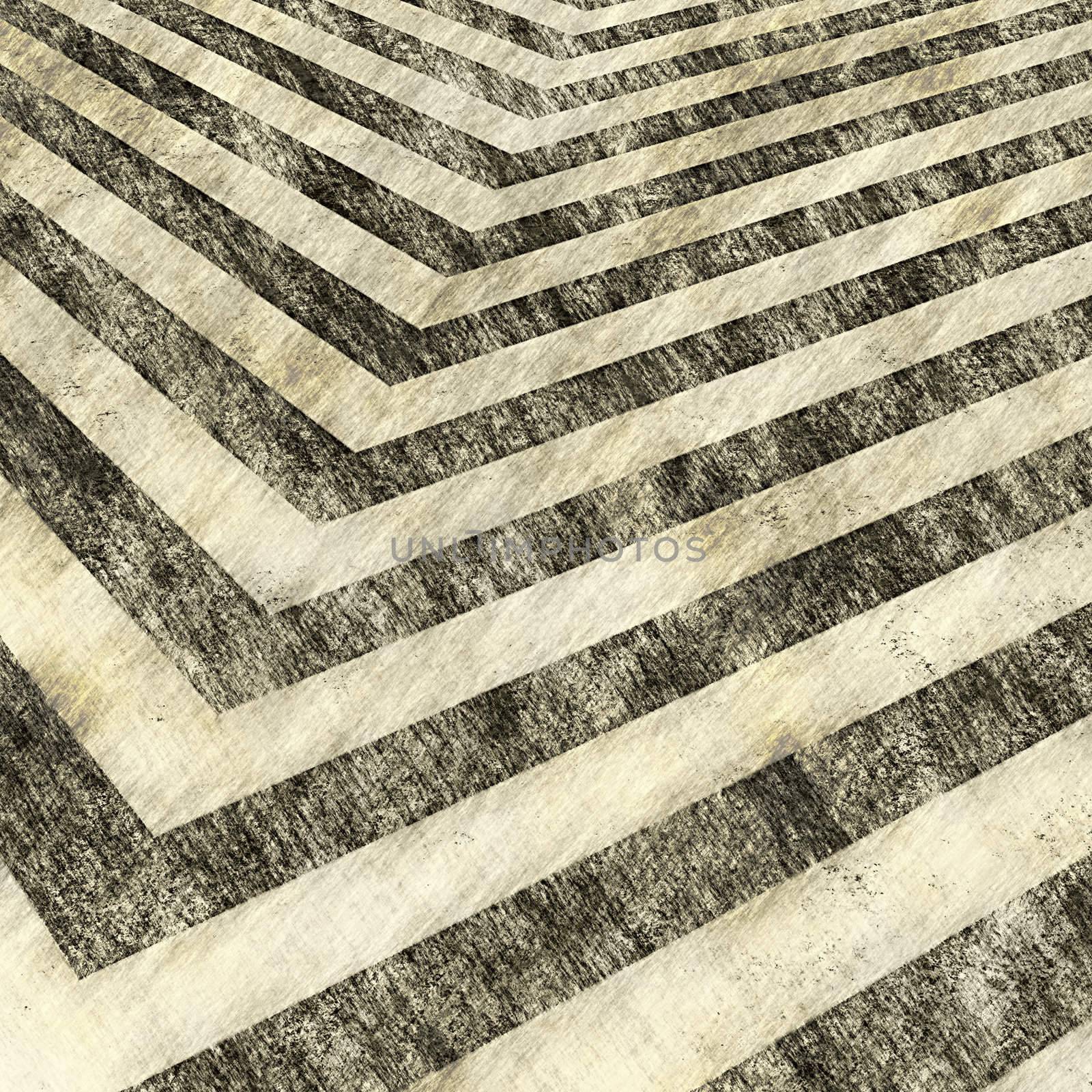 A sepia toned hazard stripes background with an aged vintage texture.