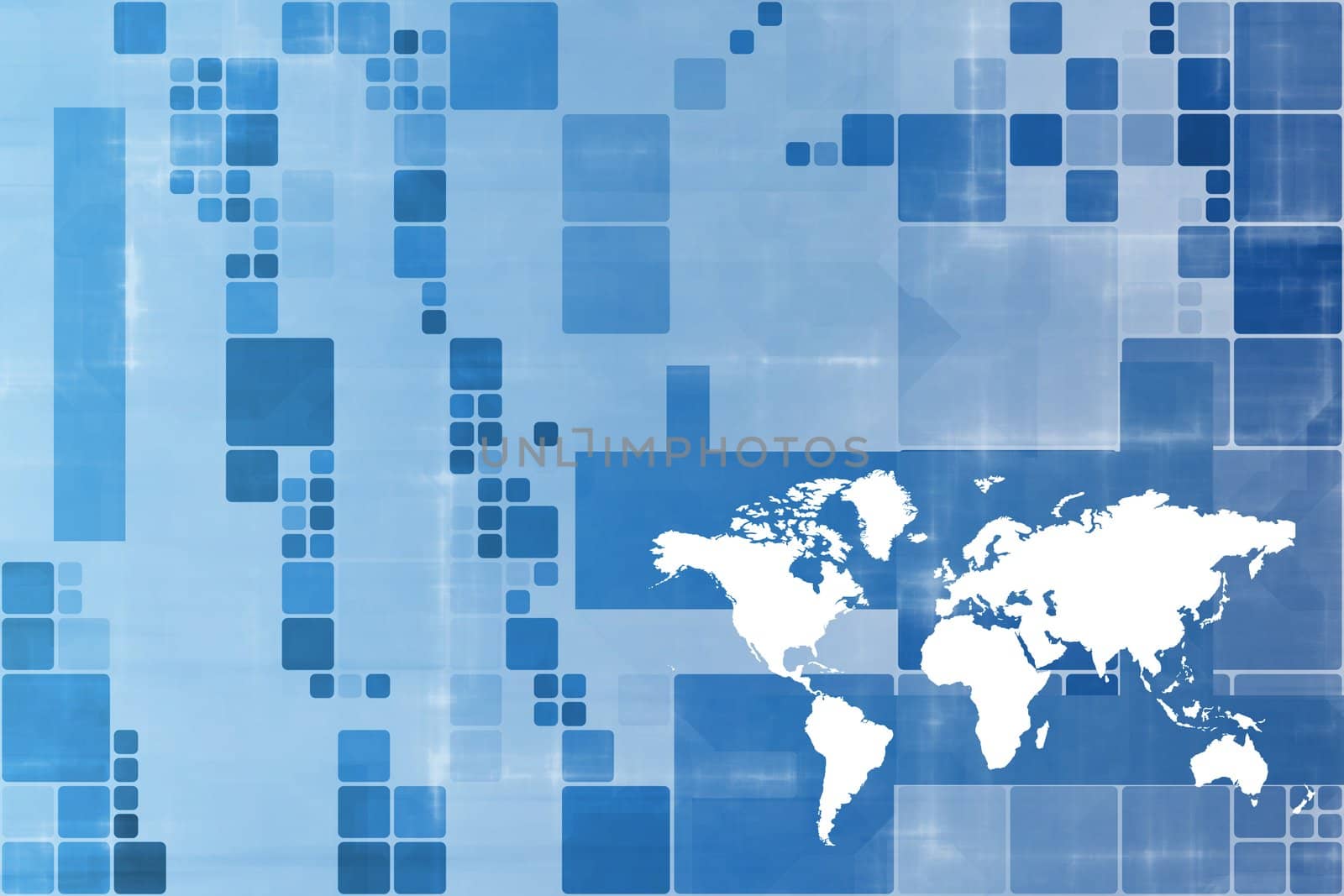 Blue World Wide Business Template Abstract Background