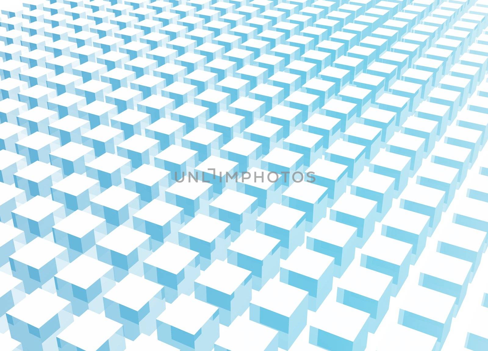 Simple and Clean Block 3d Abstract Background in Blue