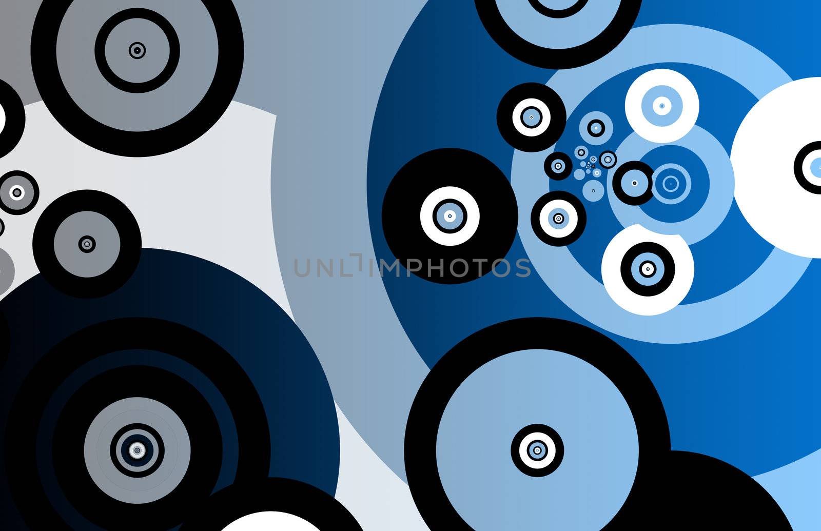 Fractals Abstract as Background With Many Circles