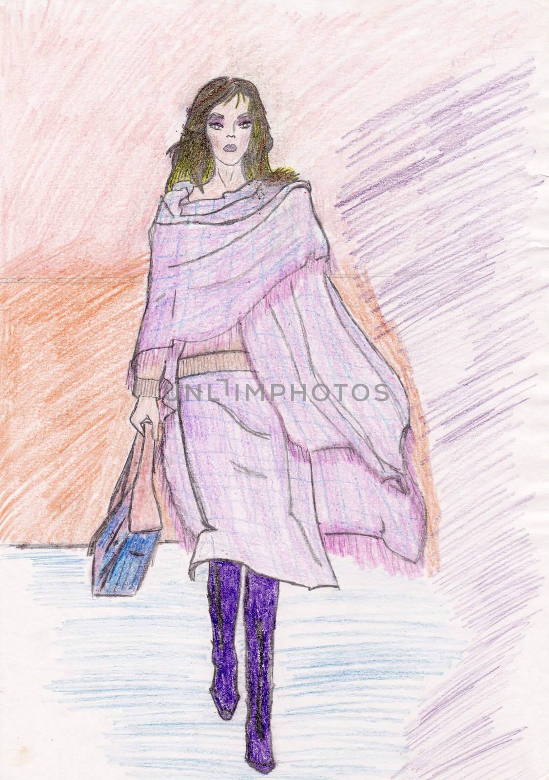 Fashion sketch by marimar8989