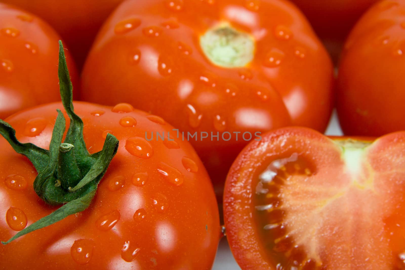Texture from red a tomato