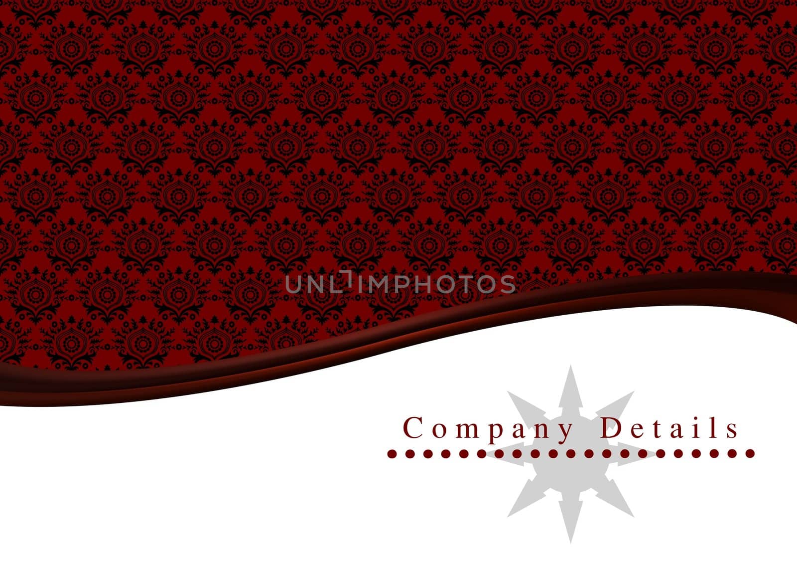 Red and black retro wallpaper business template