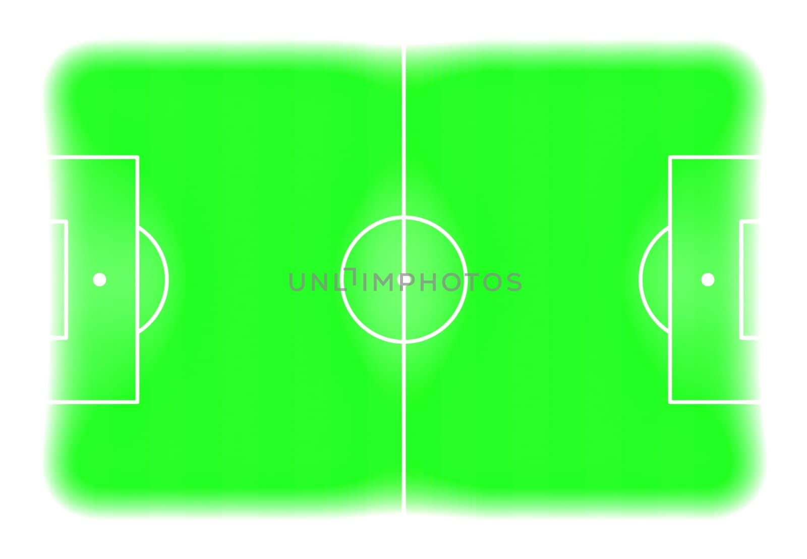 Illustration of a Soccer pitch from above
