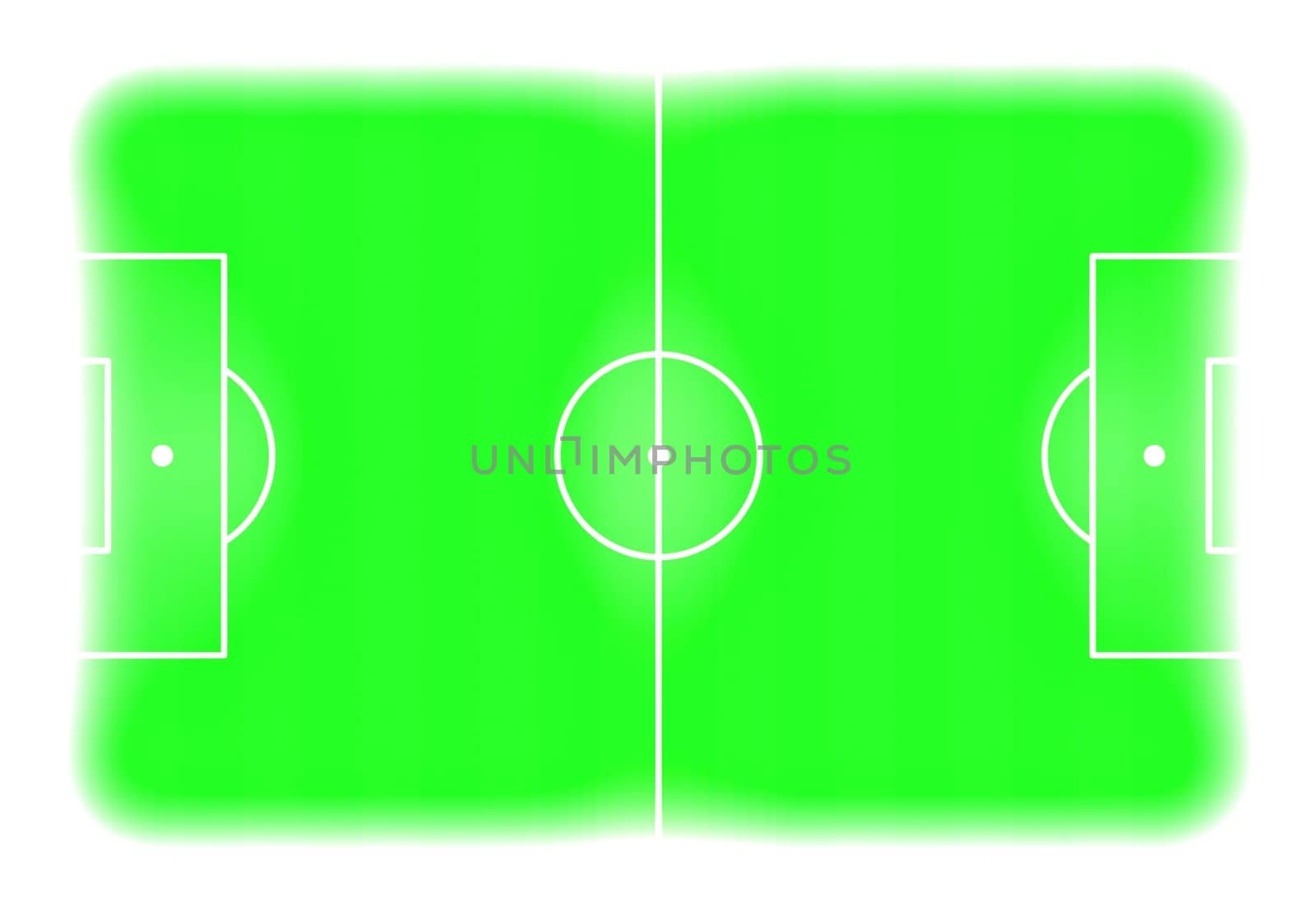 Illustration of a Soccer pitch from above