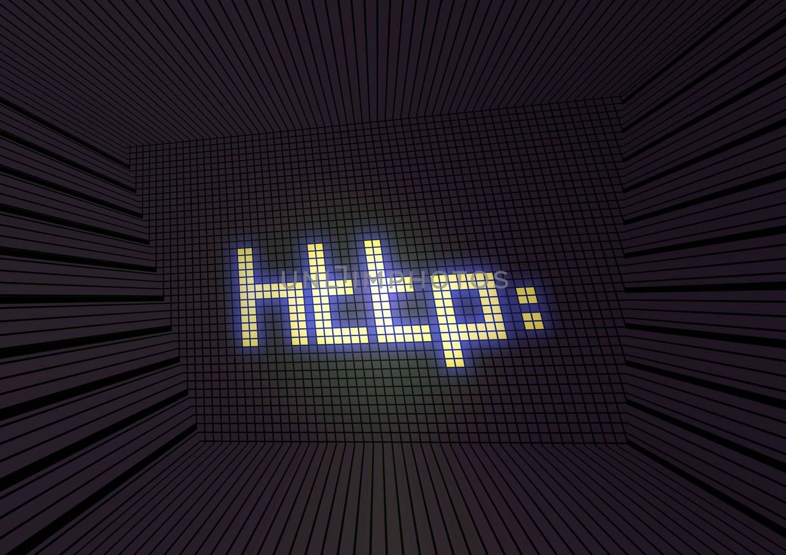 HTTP text in a perspective room