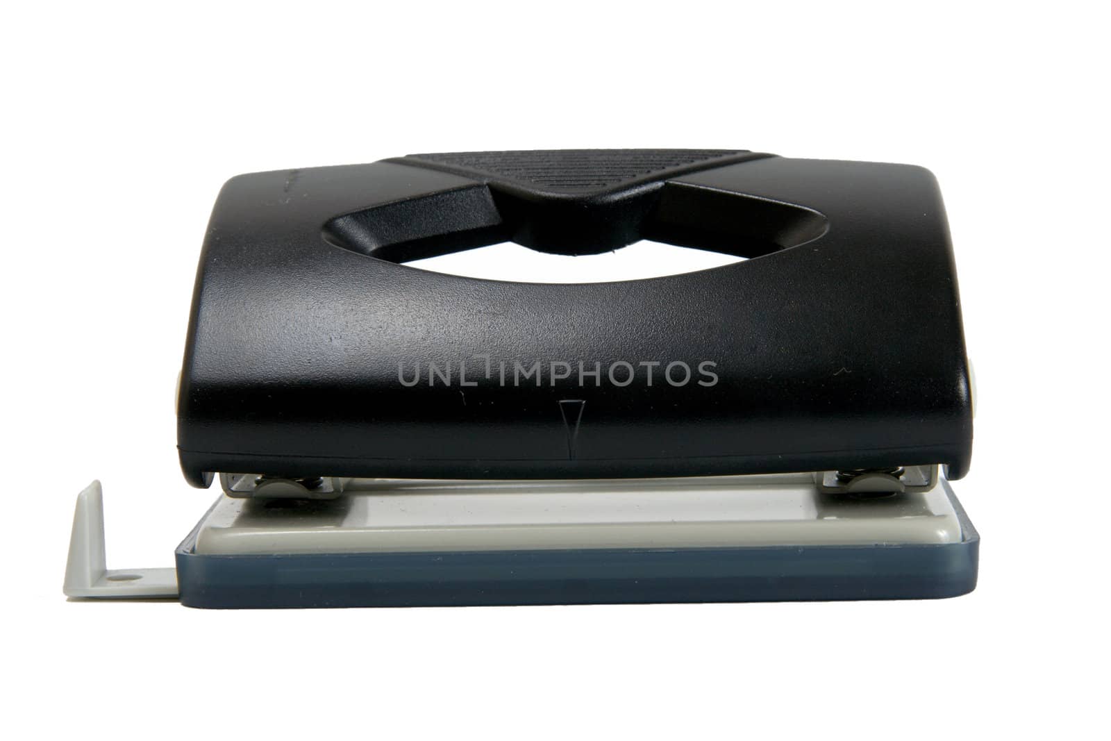 Office puncher close up on a white background