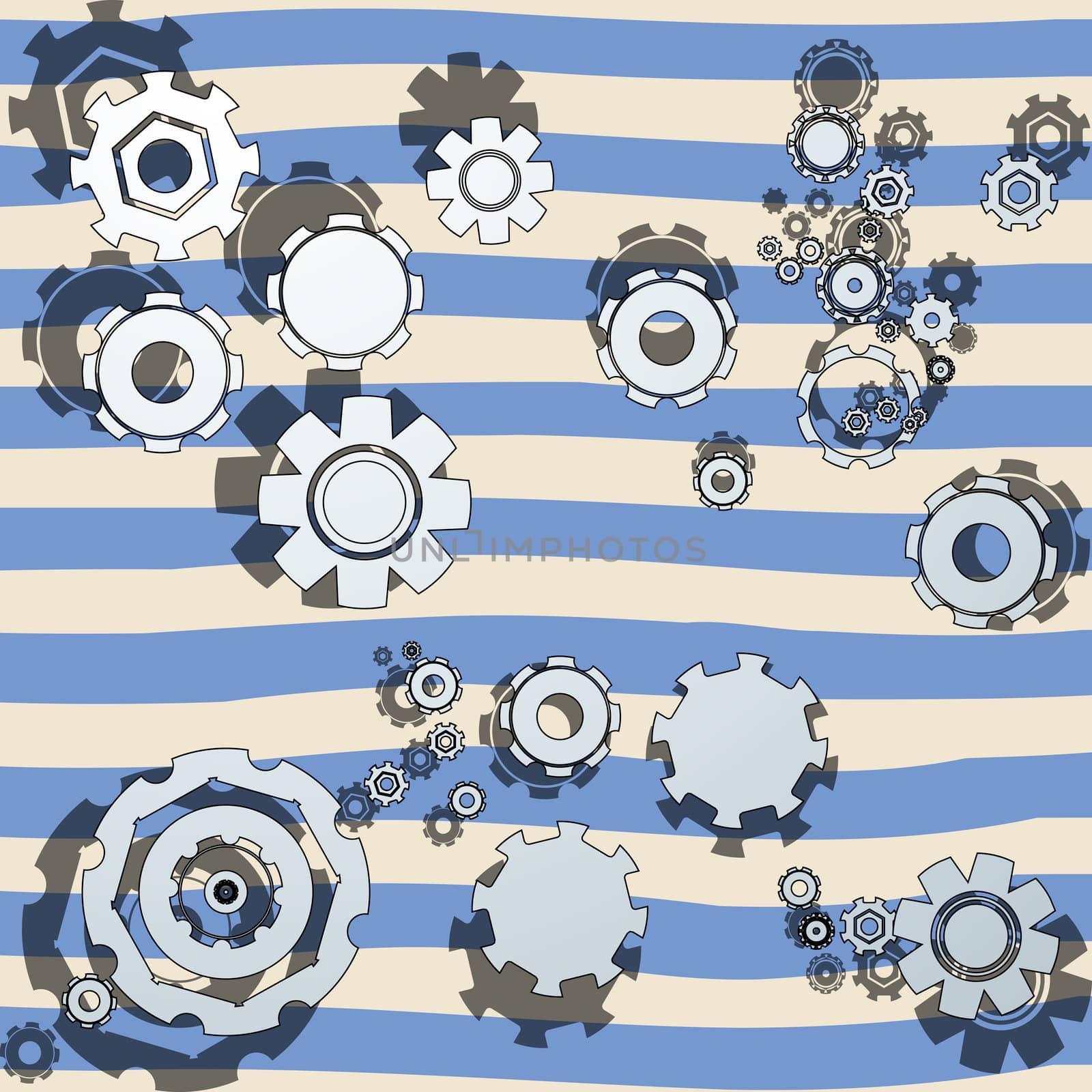 cogwheels illustrated by Lirch