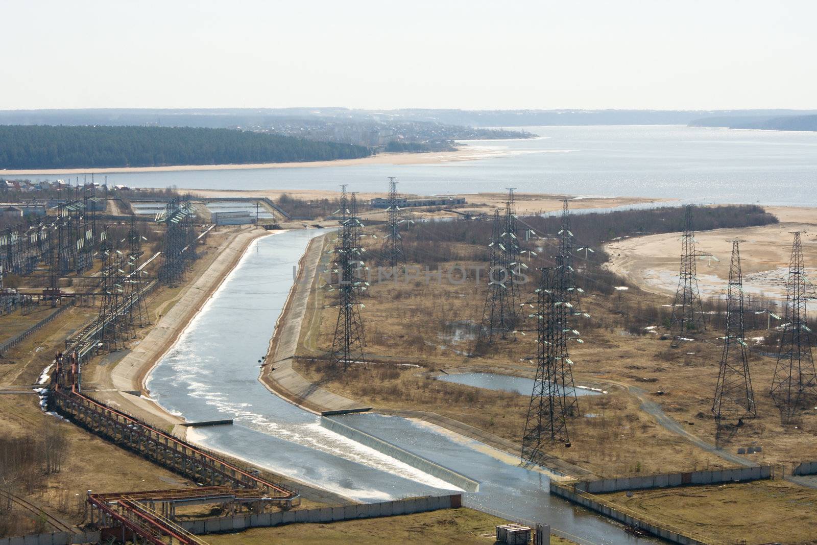 artificial channel on power station