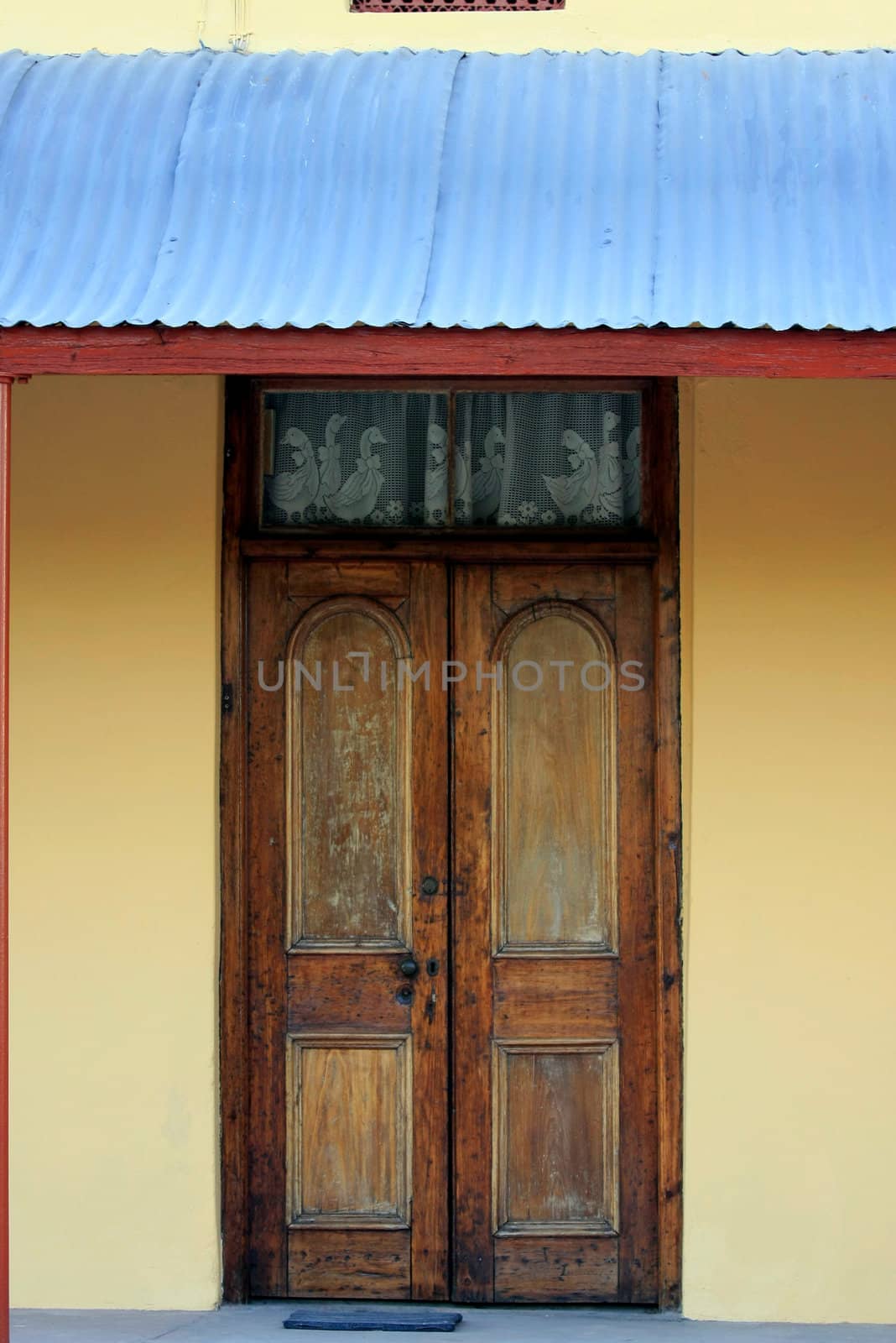 Typical Karoo wooden front door. 