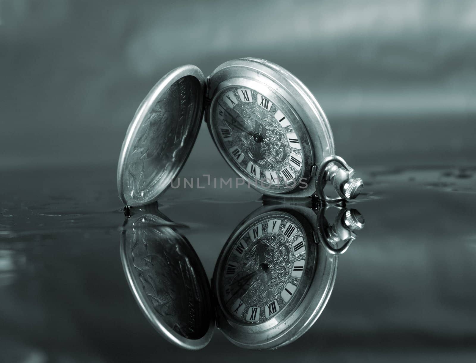 old pocket watch, minute, time runs without stops