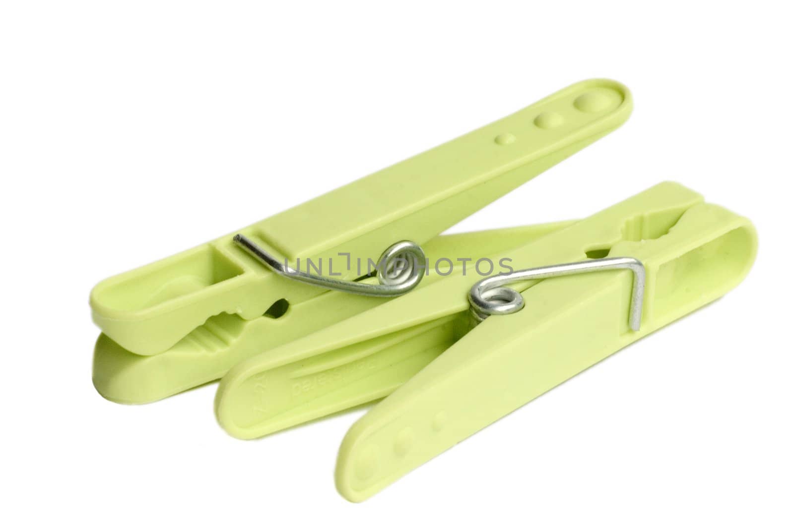 colorful clips on a white background