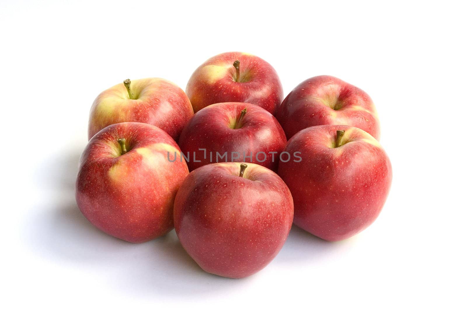 Apples isolated on white background.
