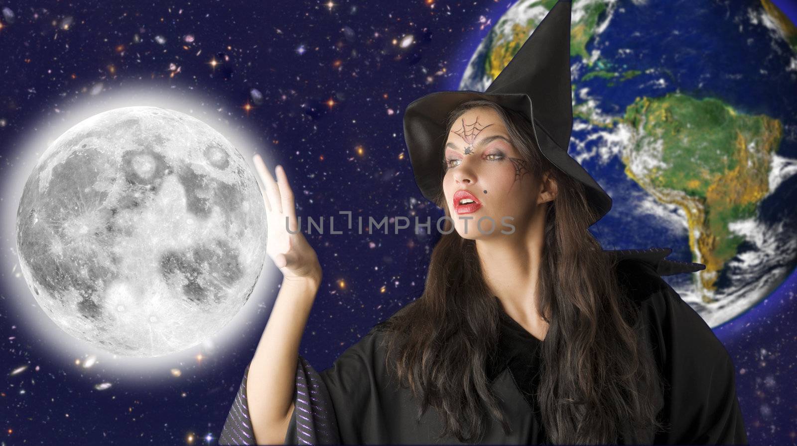 witch in the sky keeping the moon away