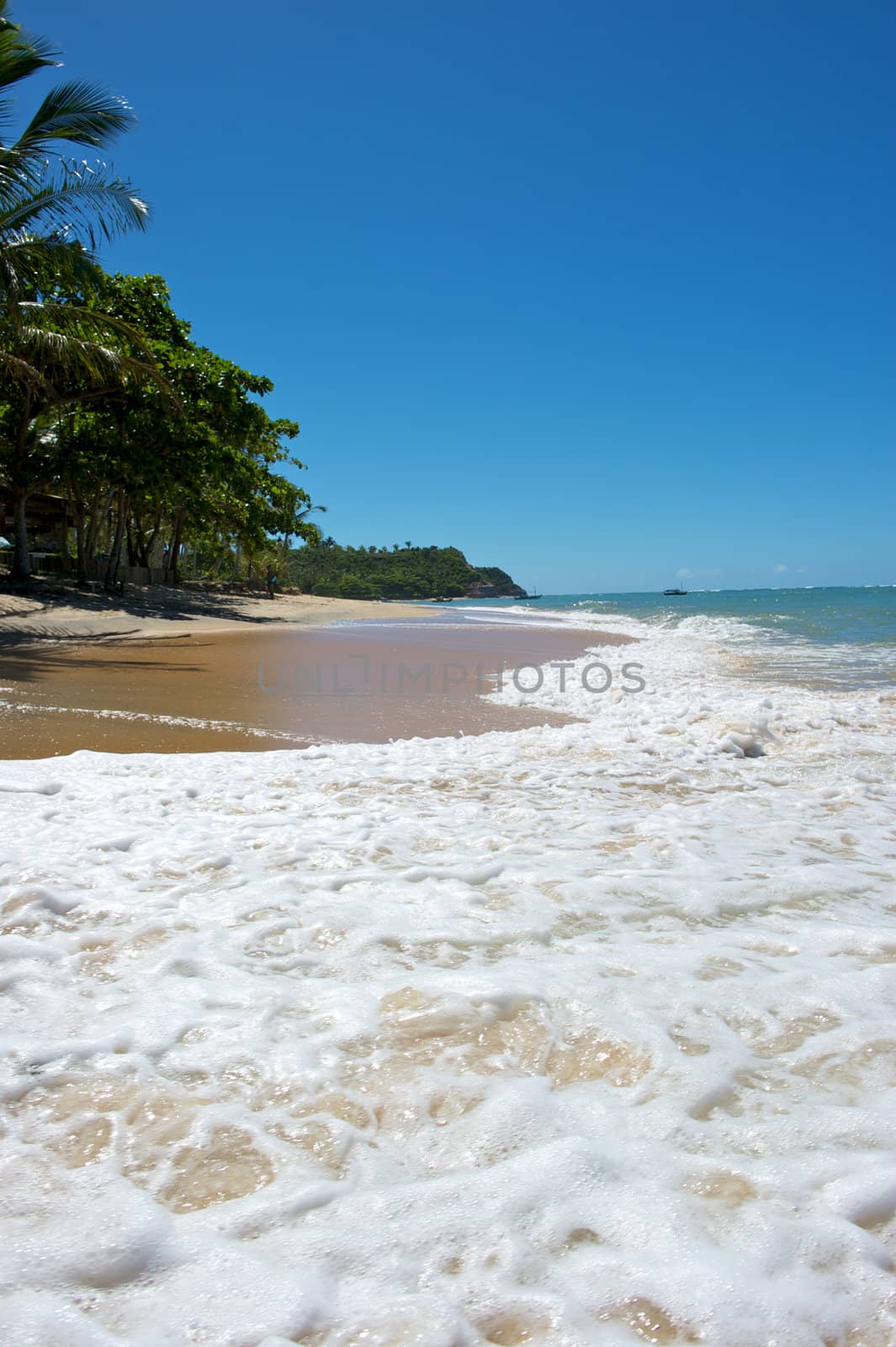 Paradise beach of Espelho in Arraial d'Ajuda, Bahia State, Brazil