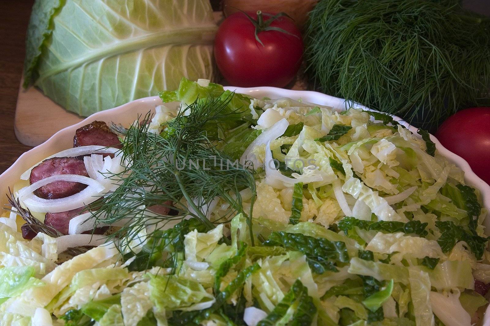 lettuce dish by miradrozdowski