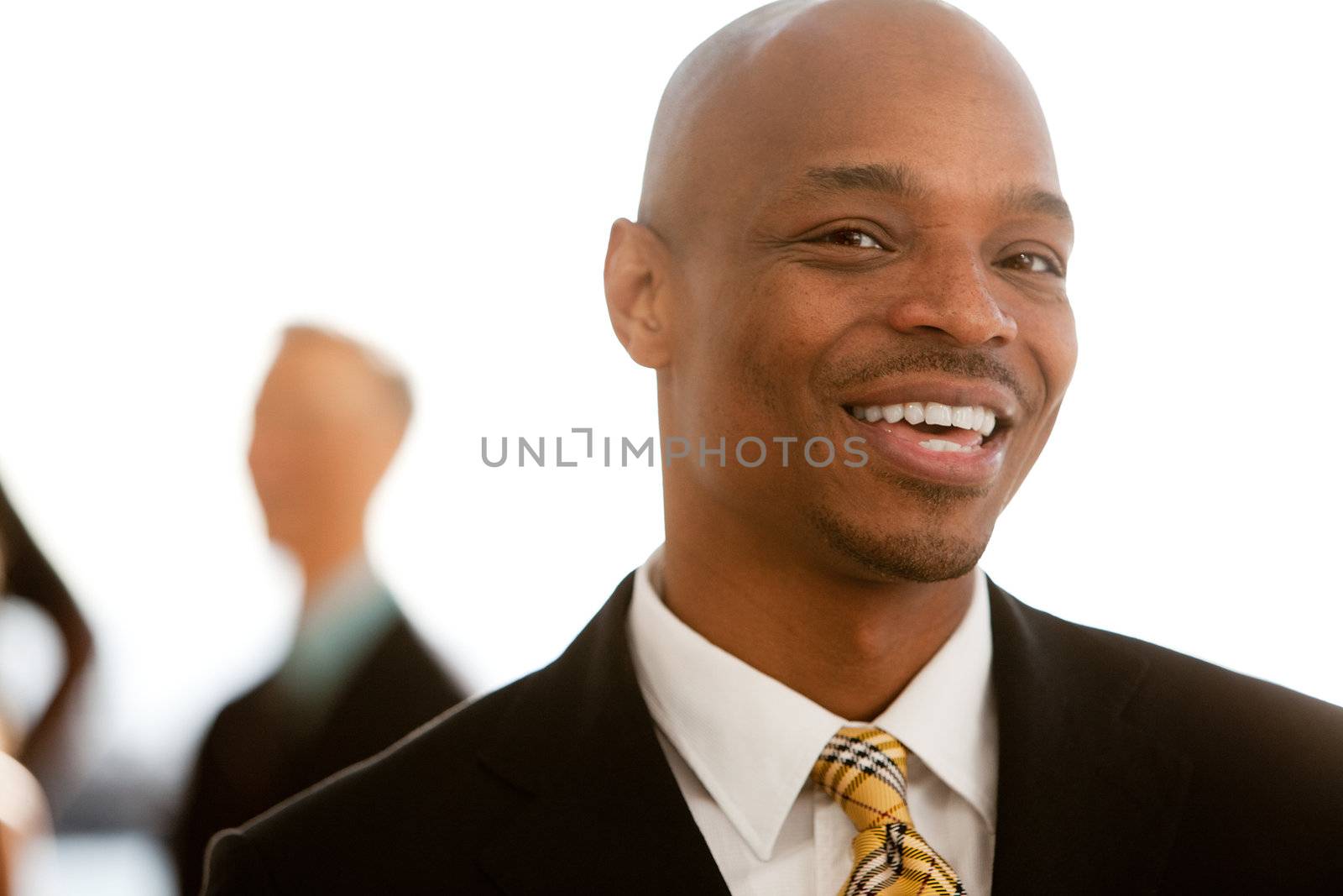 African American Business Portrait by leaf