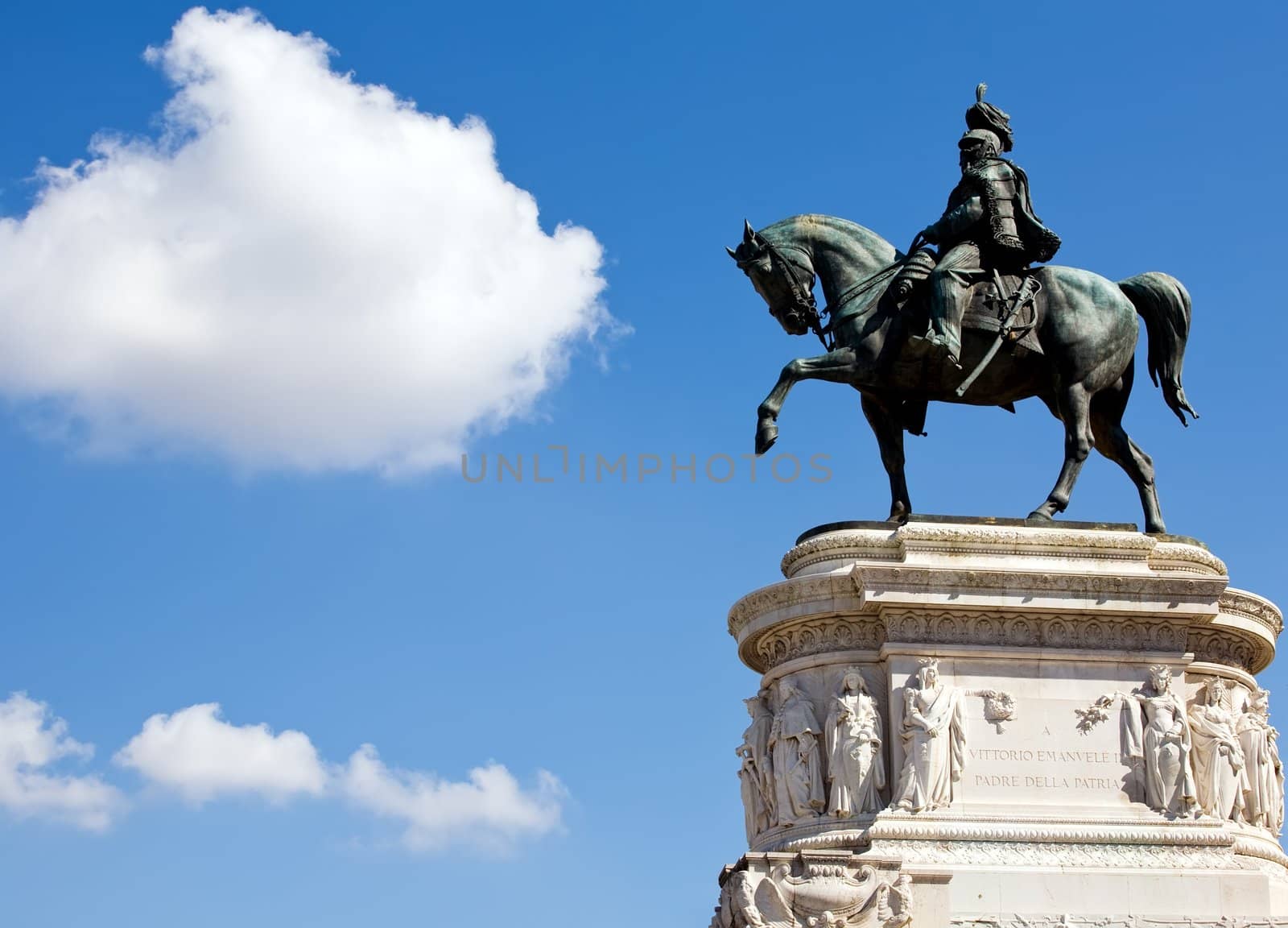 The Victor Emmanuel Monument, majestic memorial in Rome, Italy