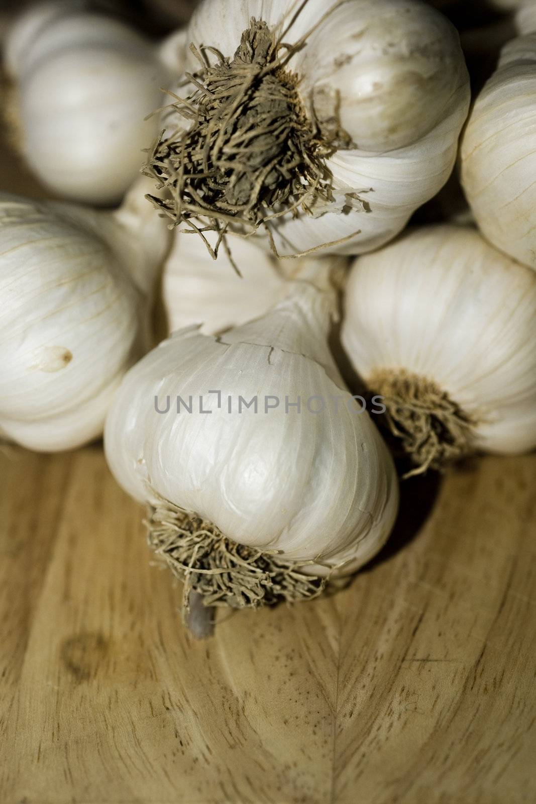 close up shot of garlic and chili pepper ingredients