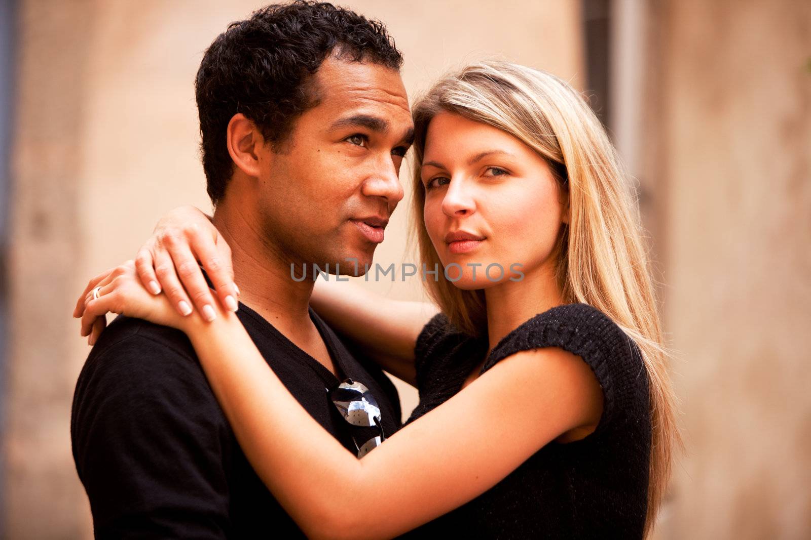 Attractive French Couple  by leaf