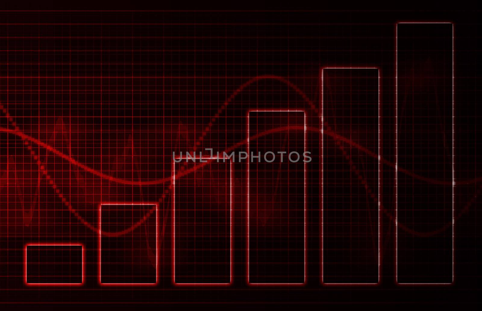 Data Charts Diagram as Art Presentation Abstract
