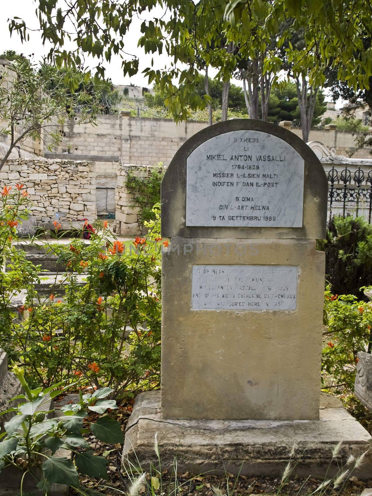 Mikiel Anton Vassalli is considered the father of Maltese the language of Malta