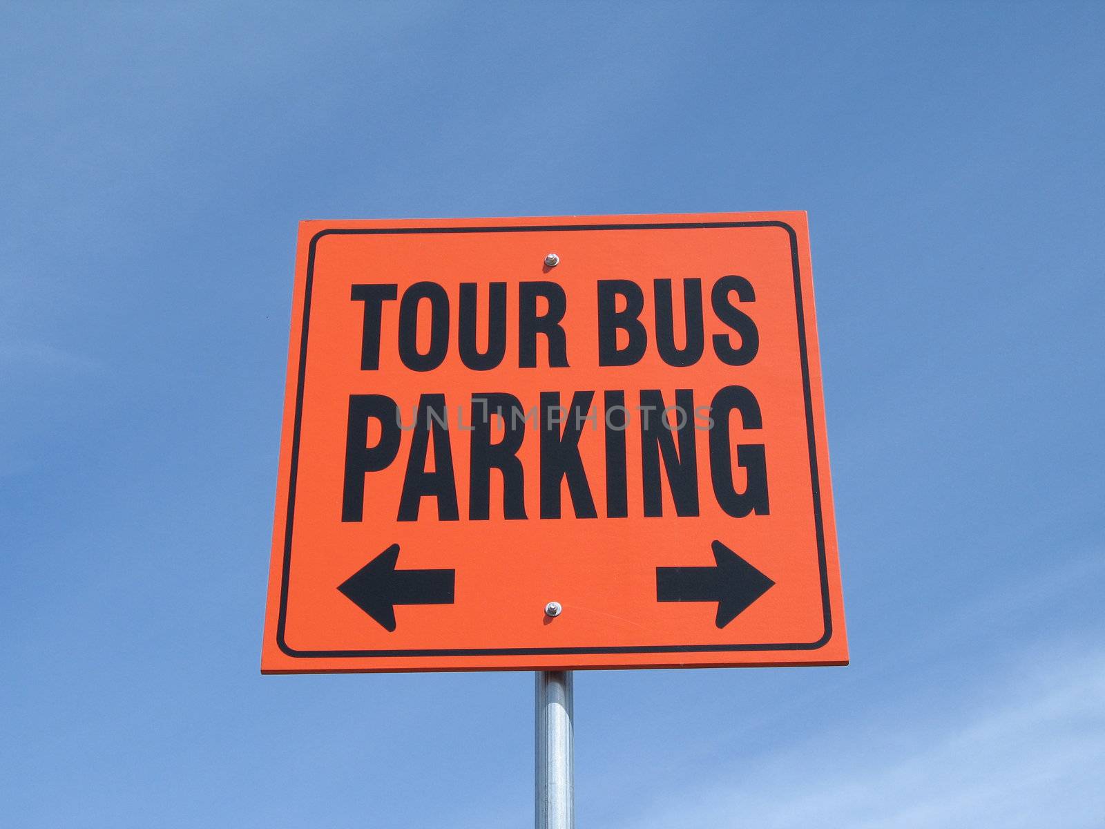 tour bus parking sign