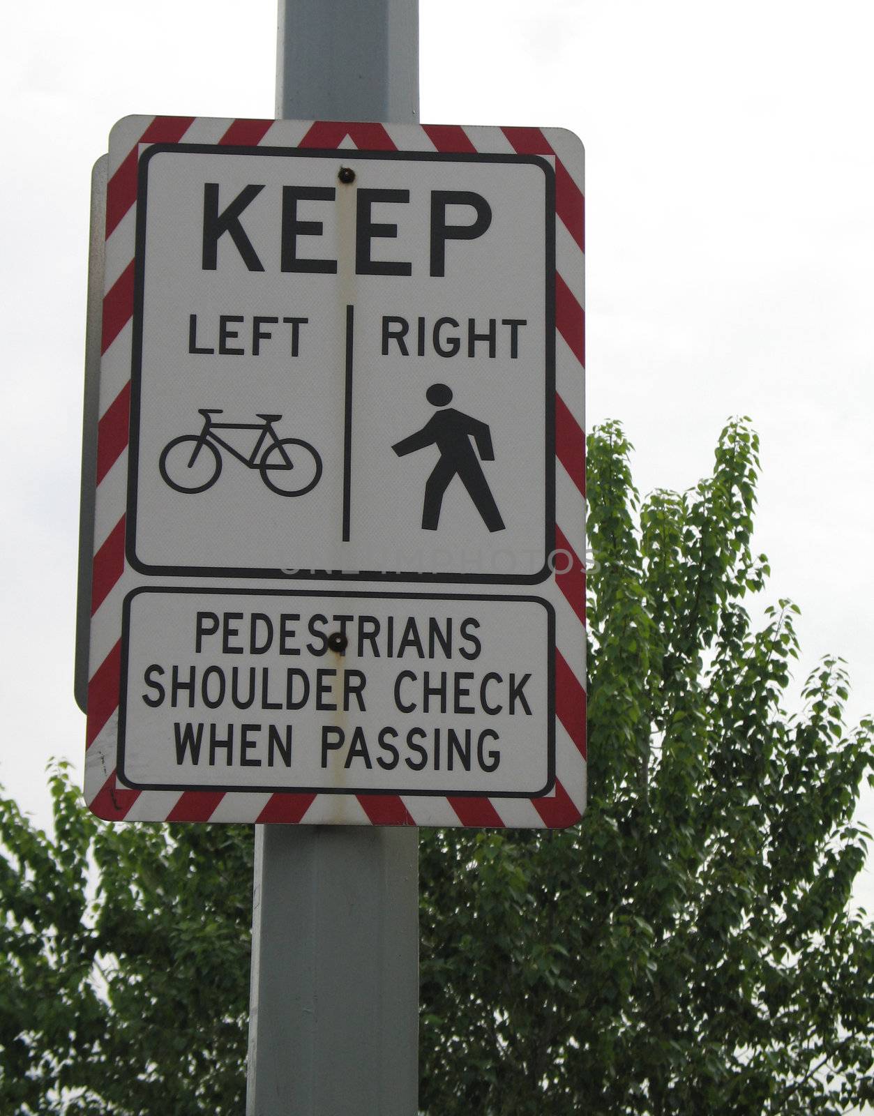 cyclist and pedestrian sign by mmm
