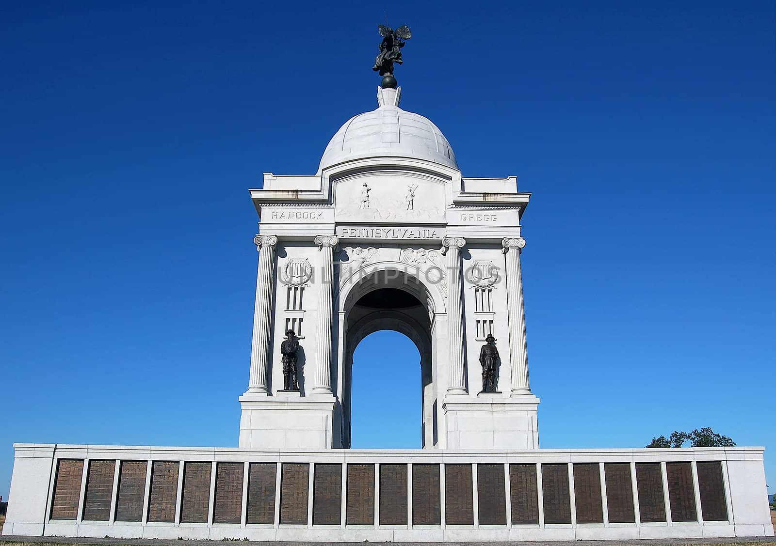 Pennsylvania Monument in the national battlefield at Gettysburg