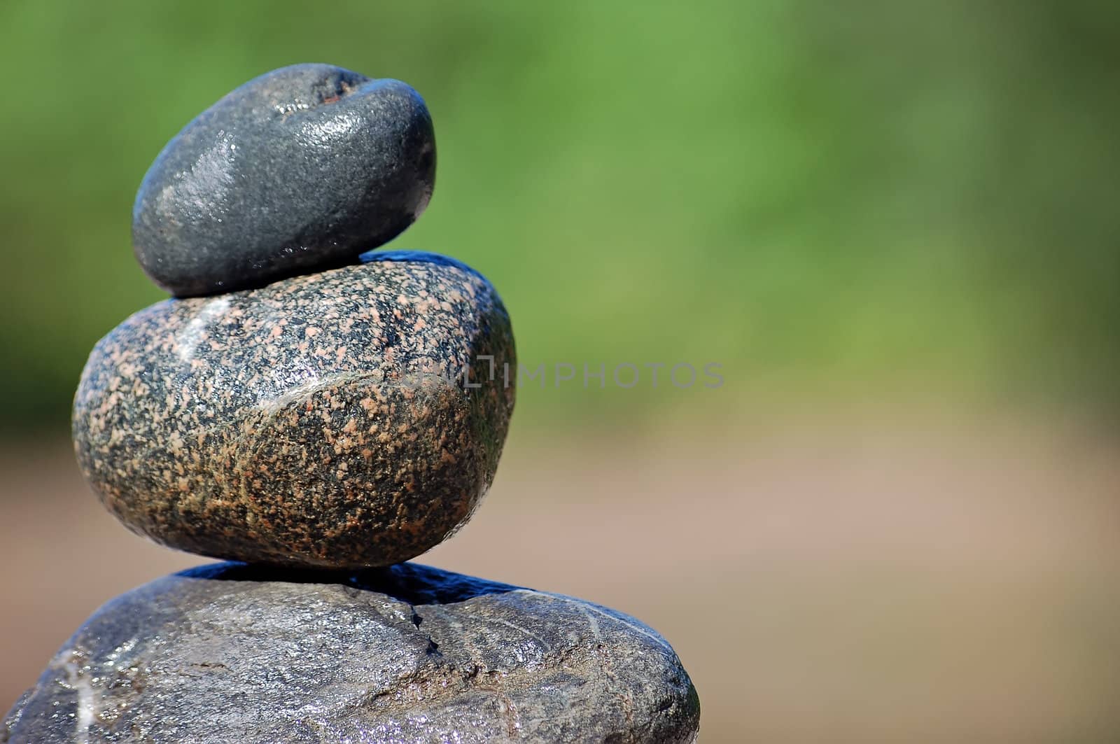 A zen-like picture of stack rocks