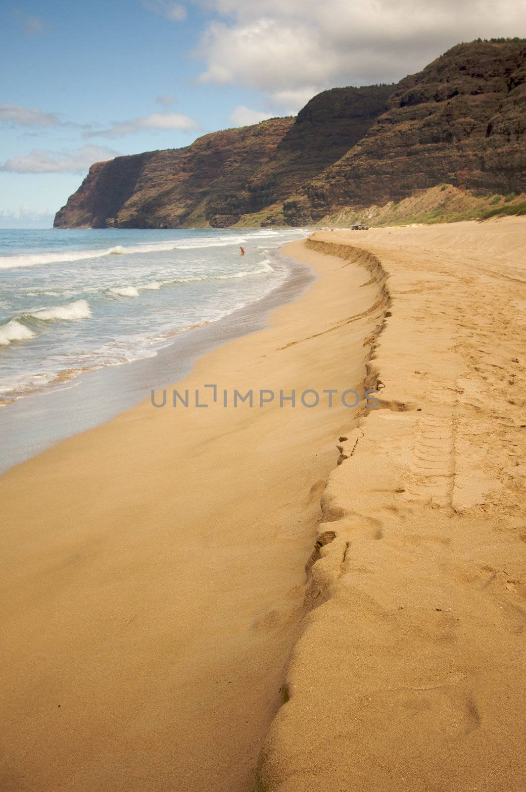 Polihale Beach on Kauai, Hawaii