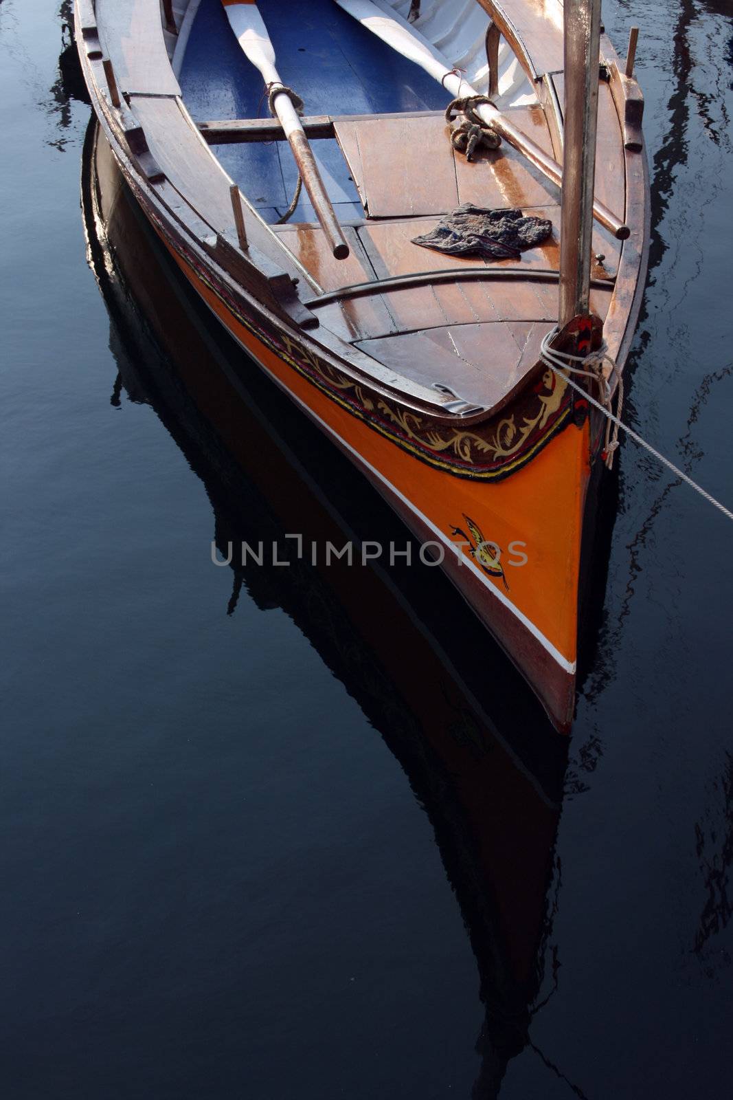 a Maltese fishing boat  - a luzzu