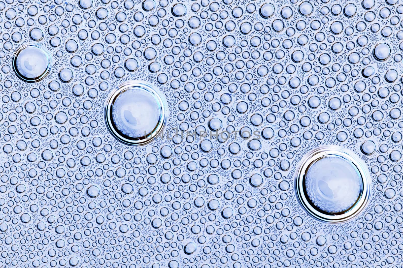 Abstract macro - close-up of the water drops