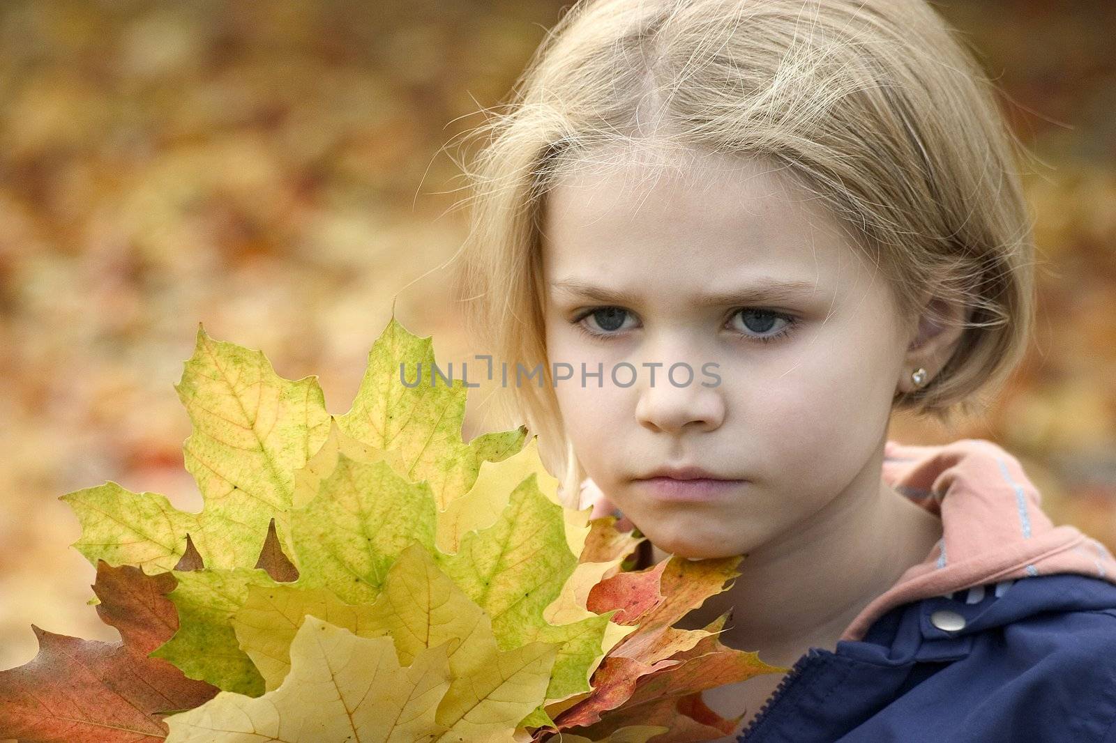 Portrait of girls in the open air on the blur background