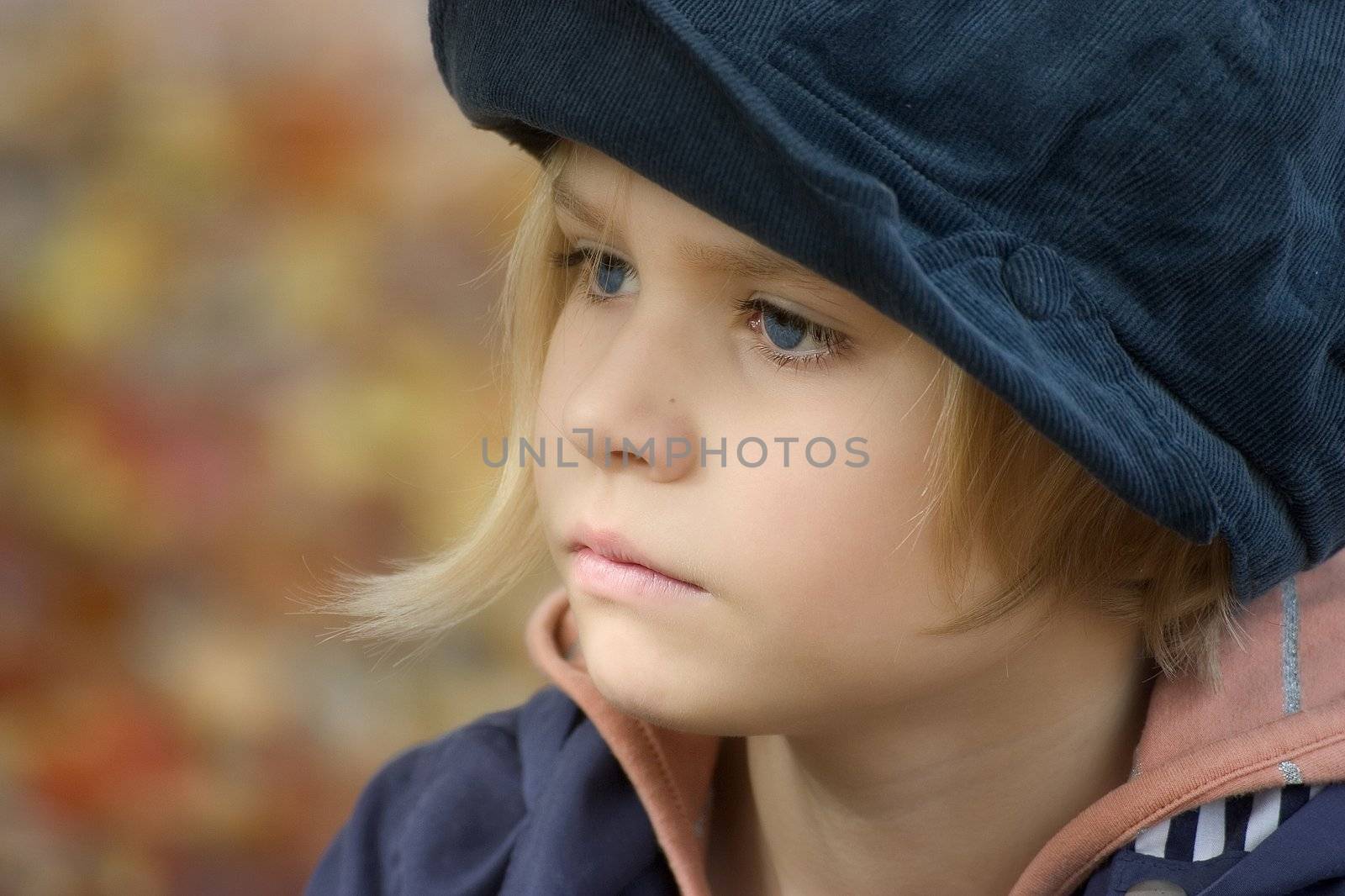 Portrait of girls in the open air on the blur background