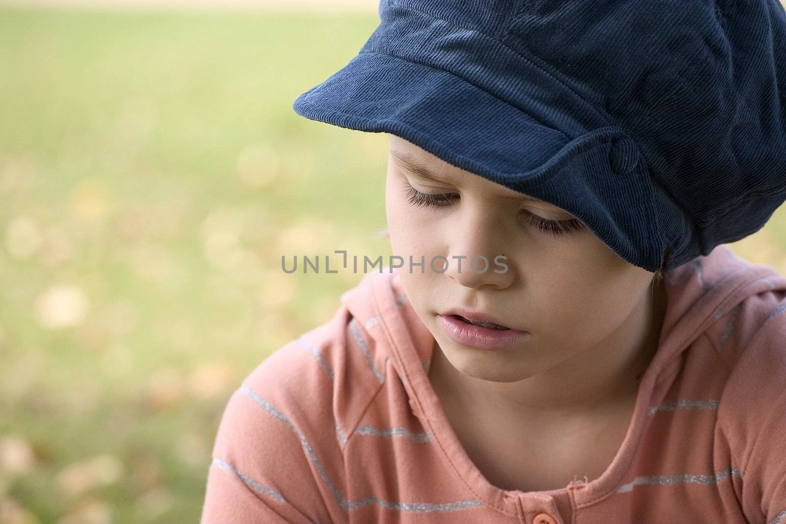 Portrait of girls in the open air on the blur background