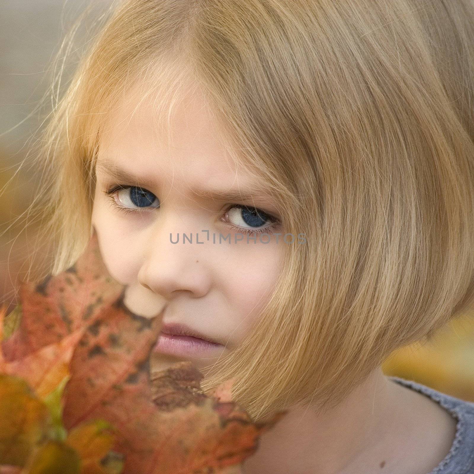 Portrait of girls in the open air on the blur background