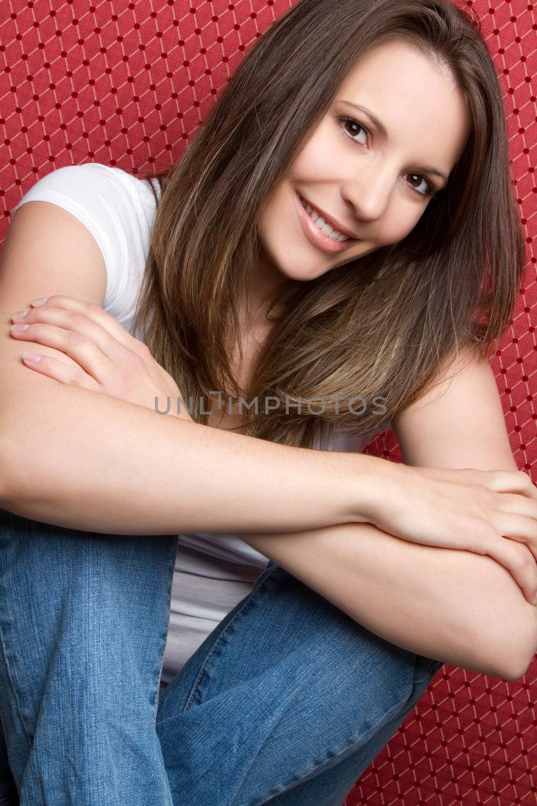 Beautiful smiling teenage girl
